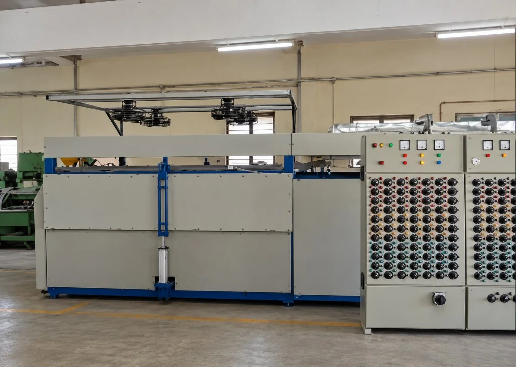 Processing machine at ATC Poly Industries, Supa MIDC